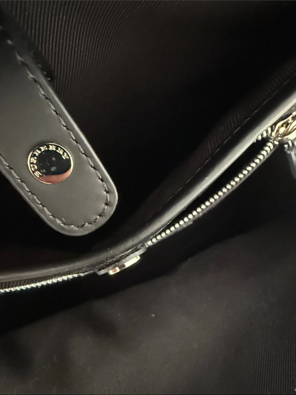 New Burberry Marden Black and Navy Check Leather-Trim Backpack